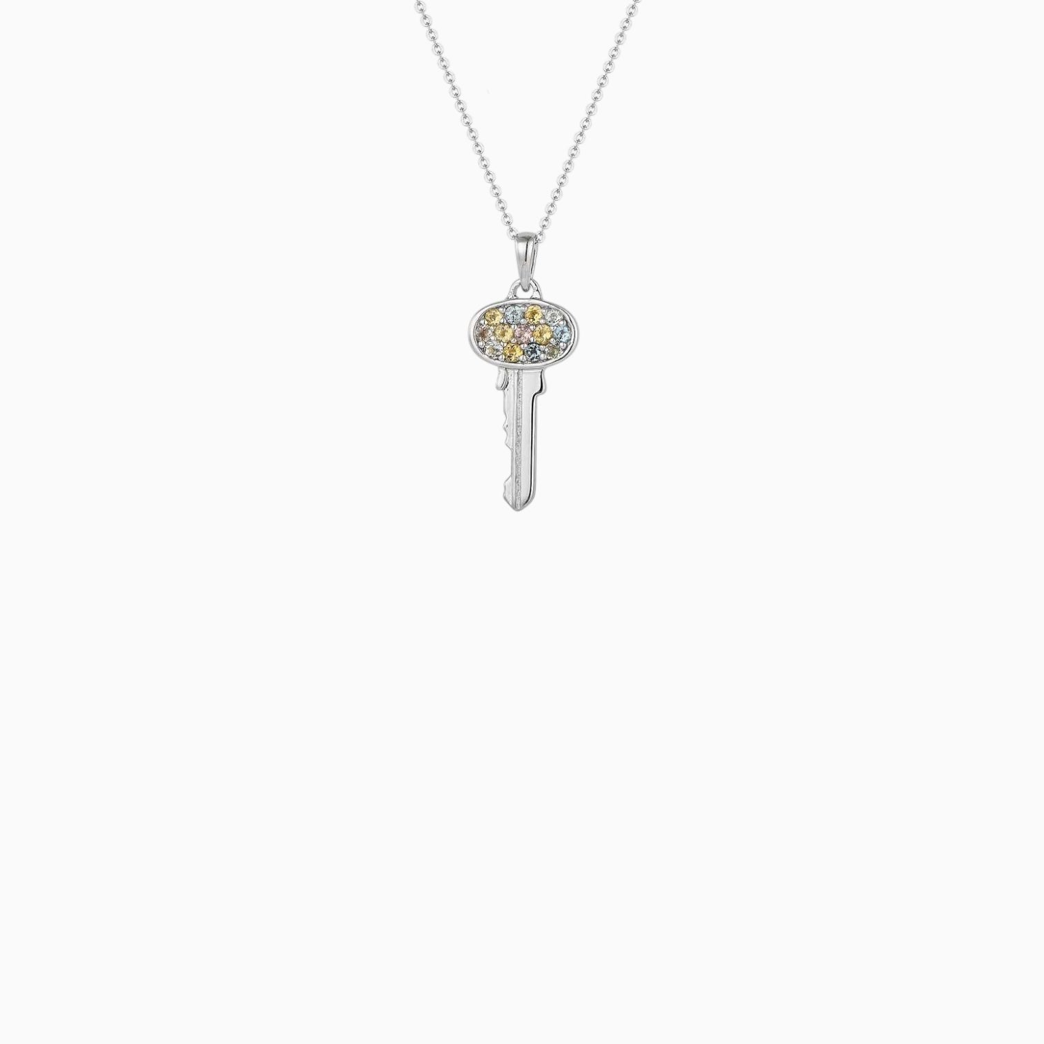Clé Necklace - Silver