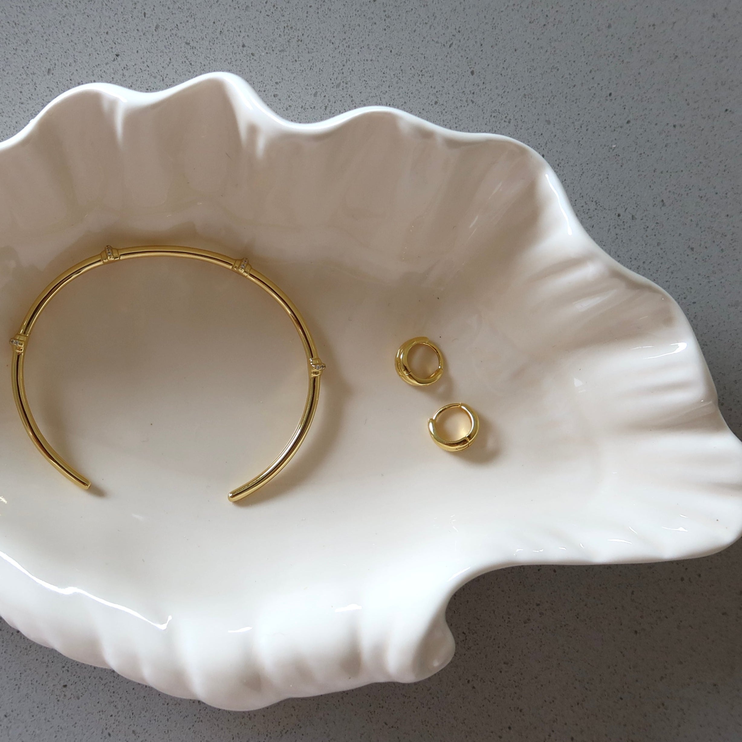 Luna Bangle - Gold Vermeil