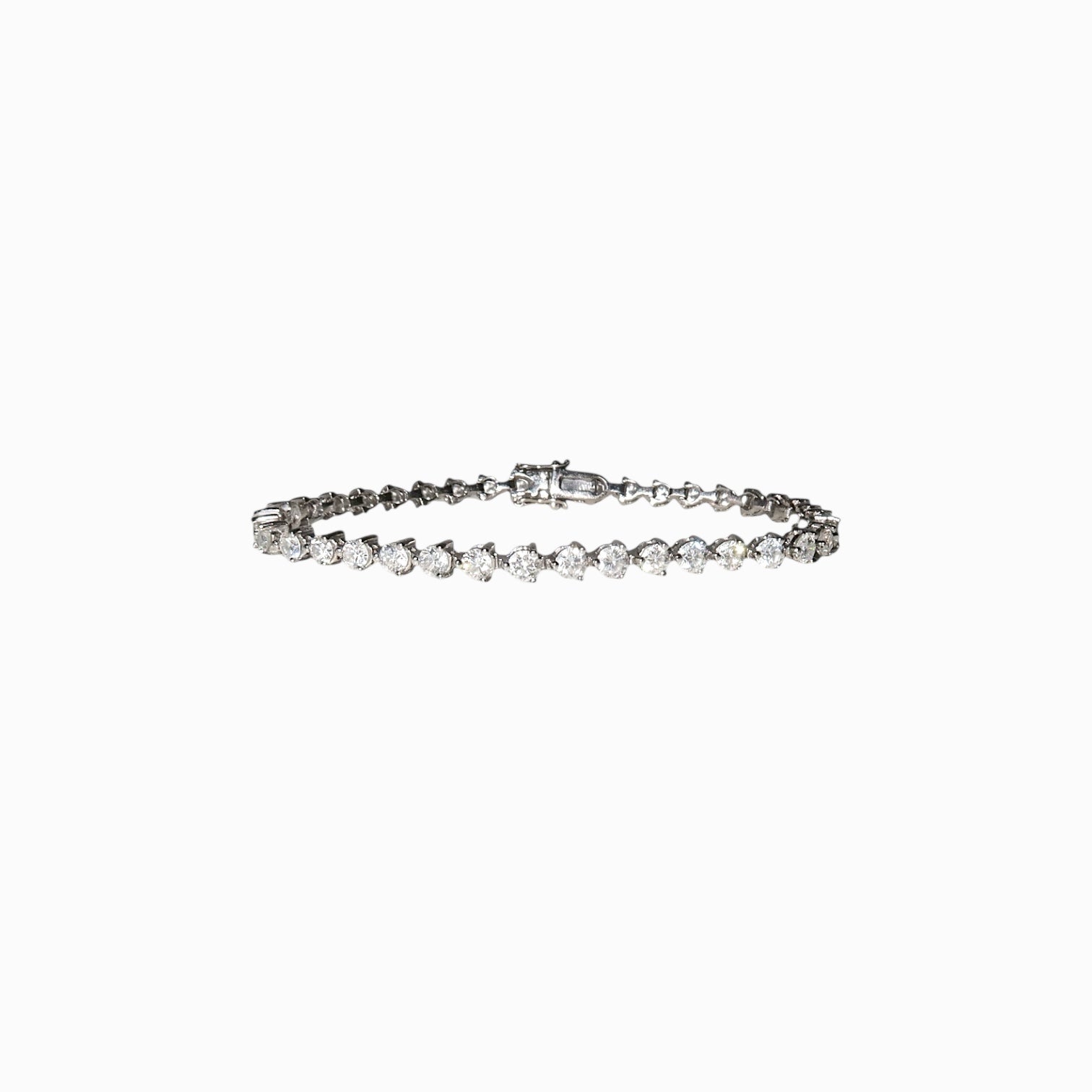 Scarlet Tennis Bracelet - 18k white gold