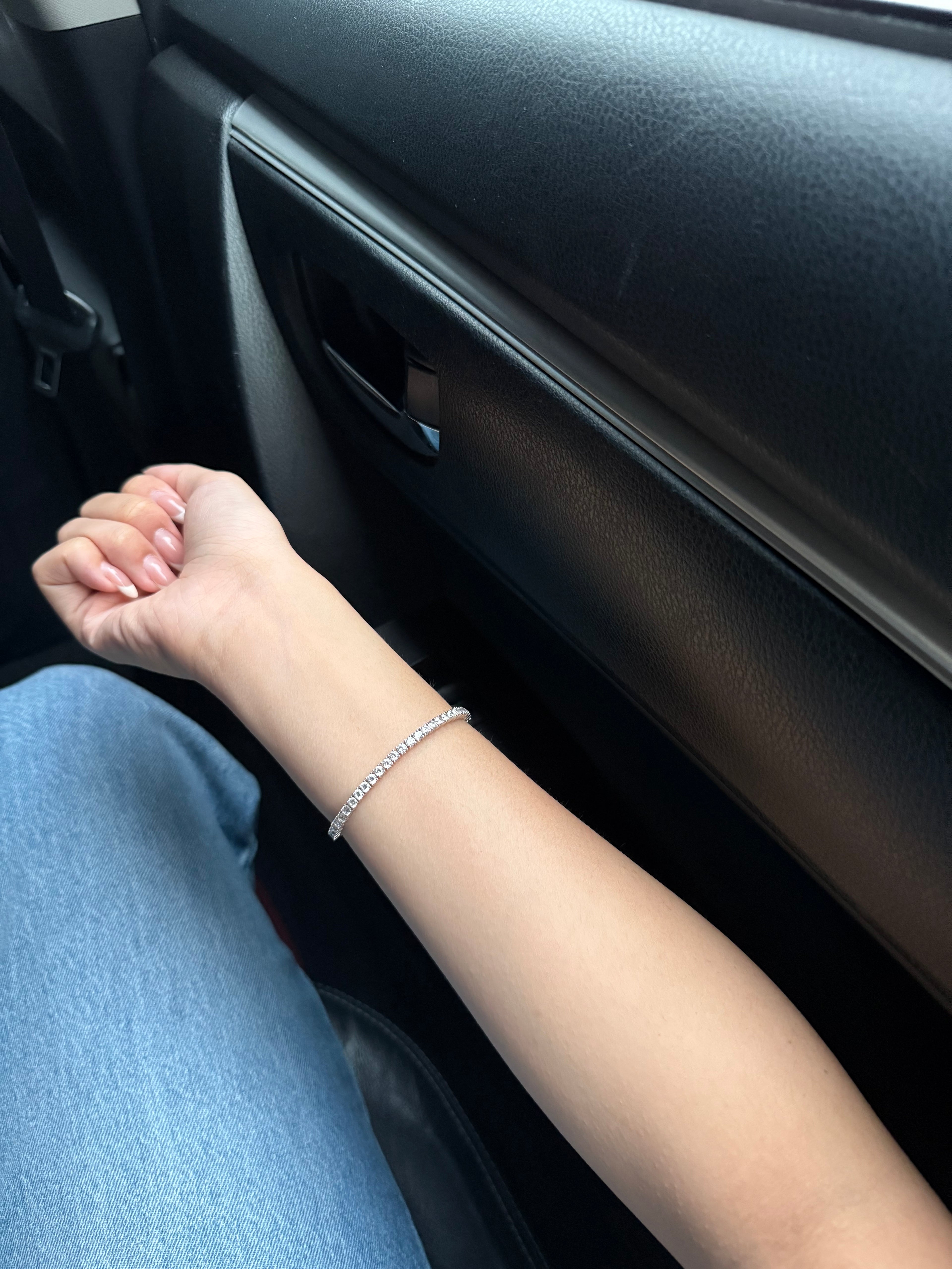 Kia Tennis Bracelet - Silver