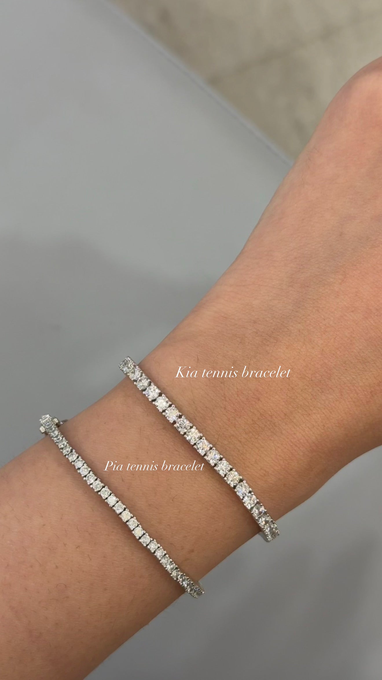 Kia Tennis Bracelet - Silver