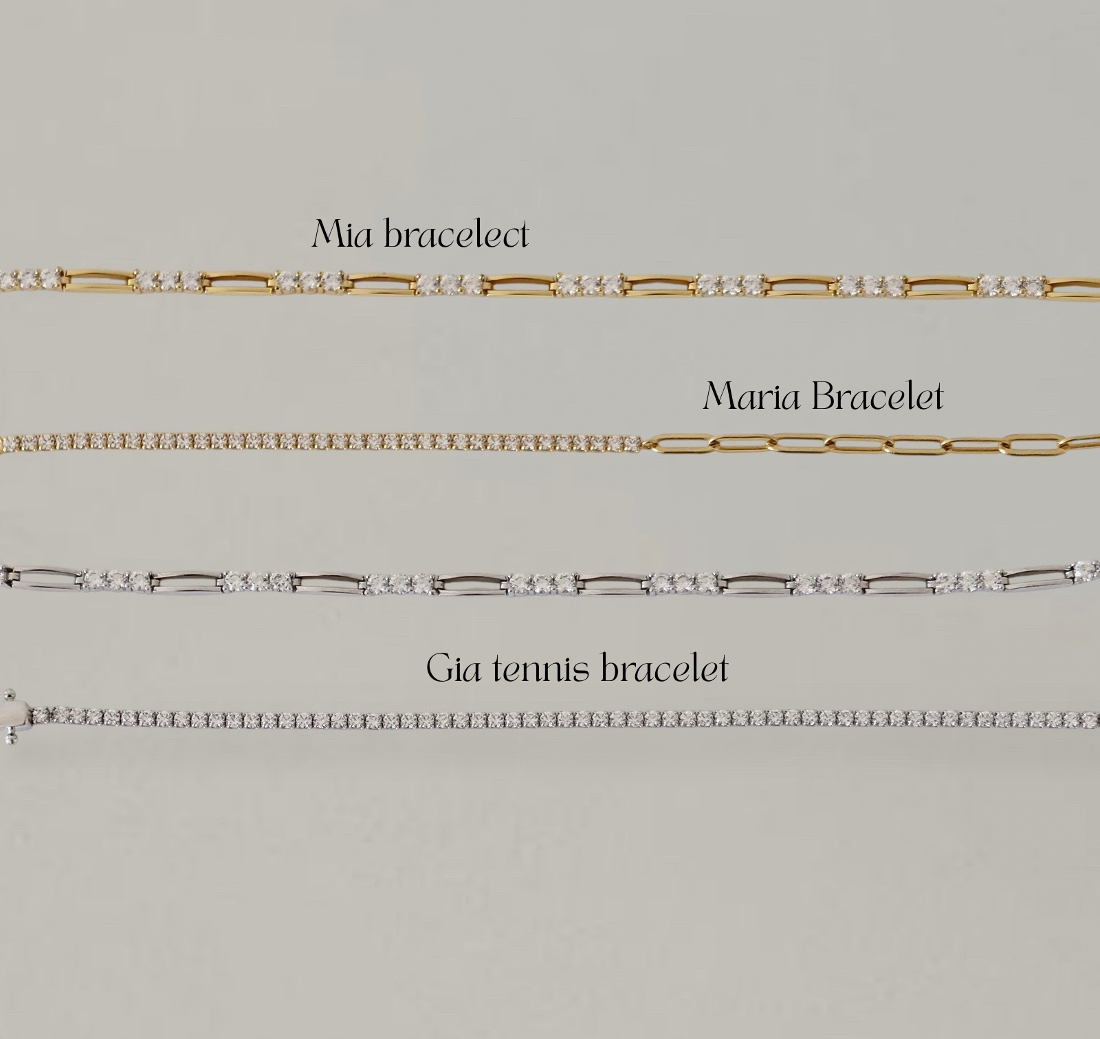 Pia Tennis Bracelet - Silver