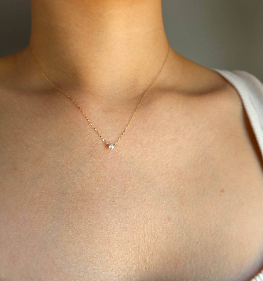 Mini Spark Necklace - 18k Yellow Gold