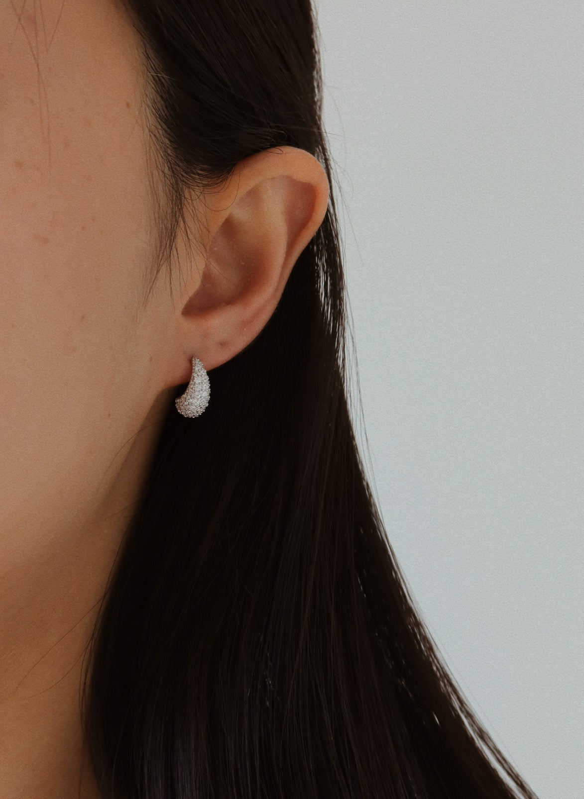 Emma Teardrop Earrings - Silver