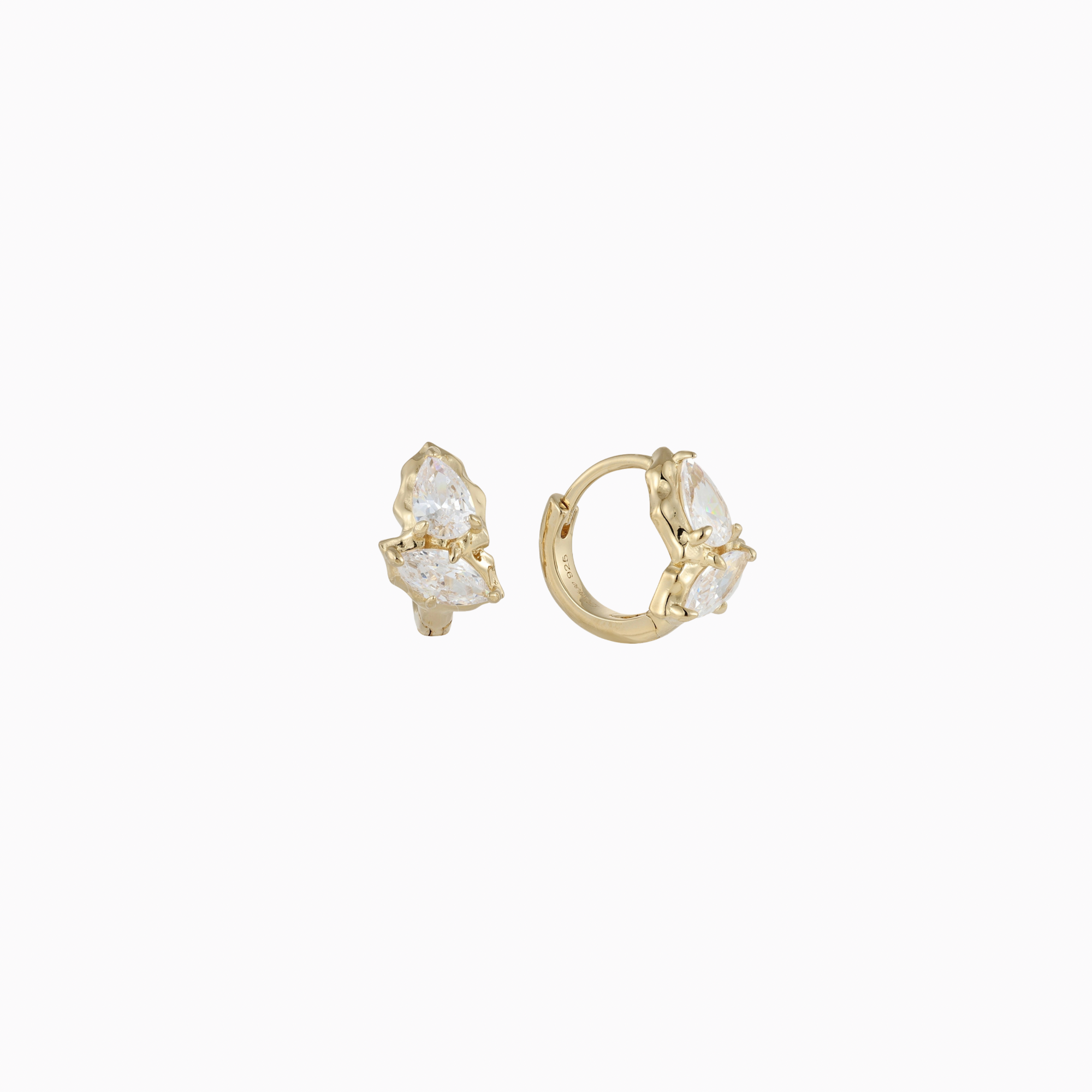 Kazza Hoops -  Gold Vermeil