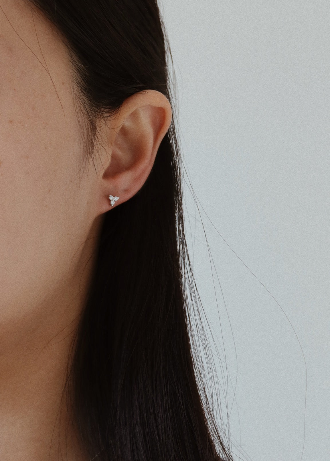 Trio Earrings- Silver