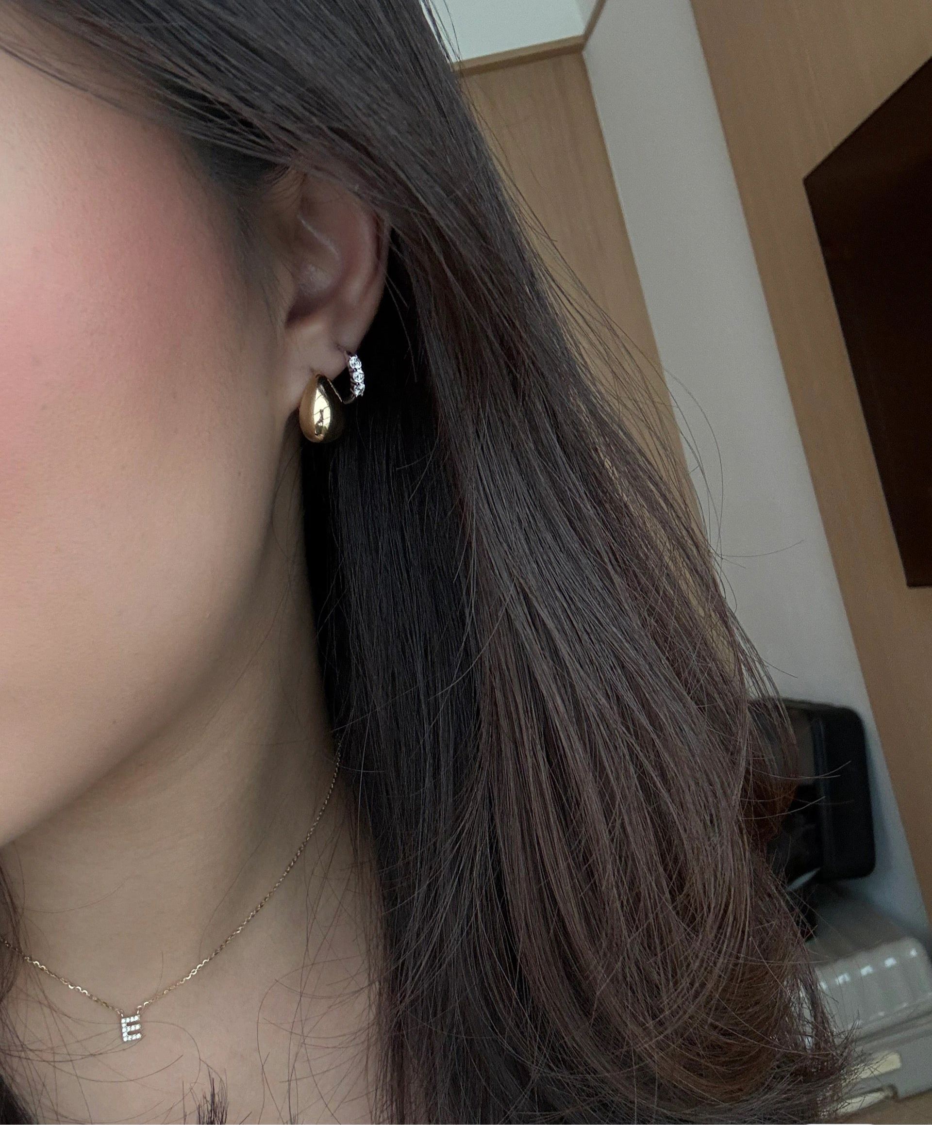Chloe Teardrop Hoops - Gold Vermeil