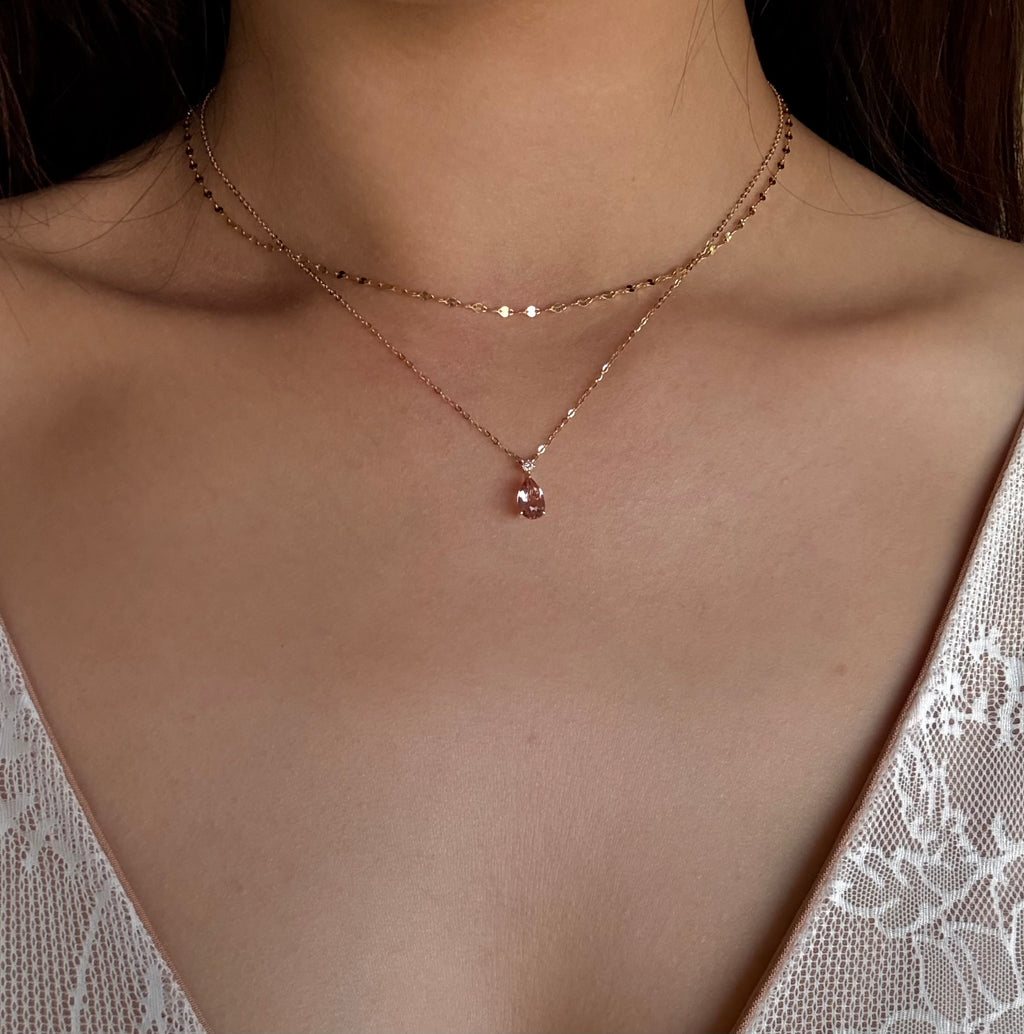 Jasmine Necklace Blossom - 9k Gold