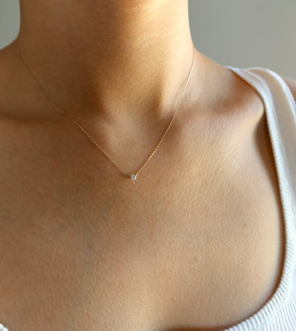 Mini Spark Necklace - 18k Yellow Gold