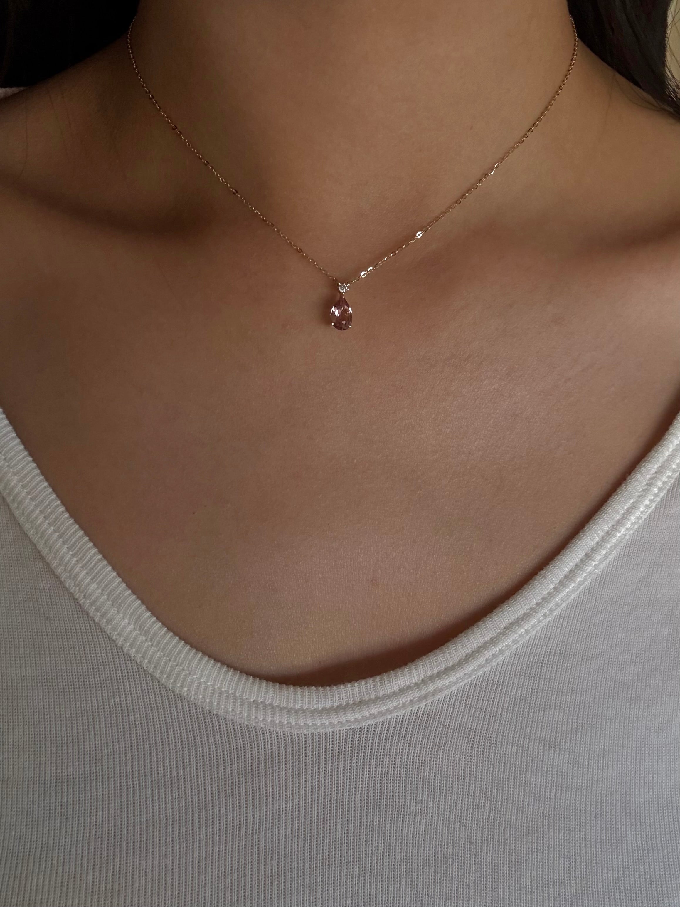 Jasmine Necklace Blossom - 9k Gold