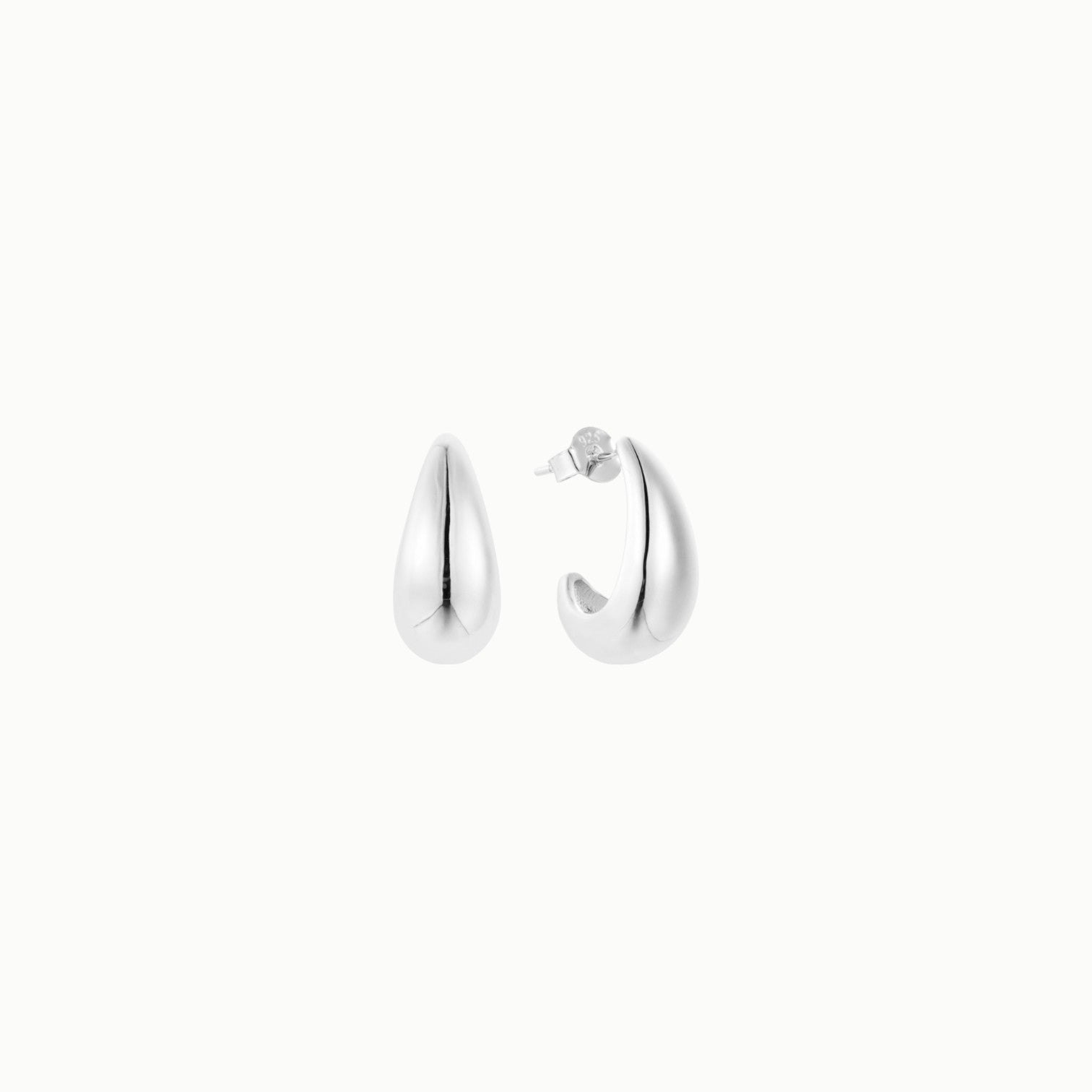 Isabella Teardrop Earrings - Silver
