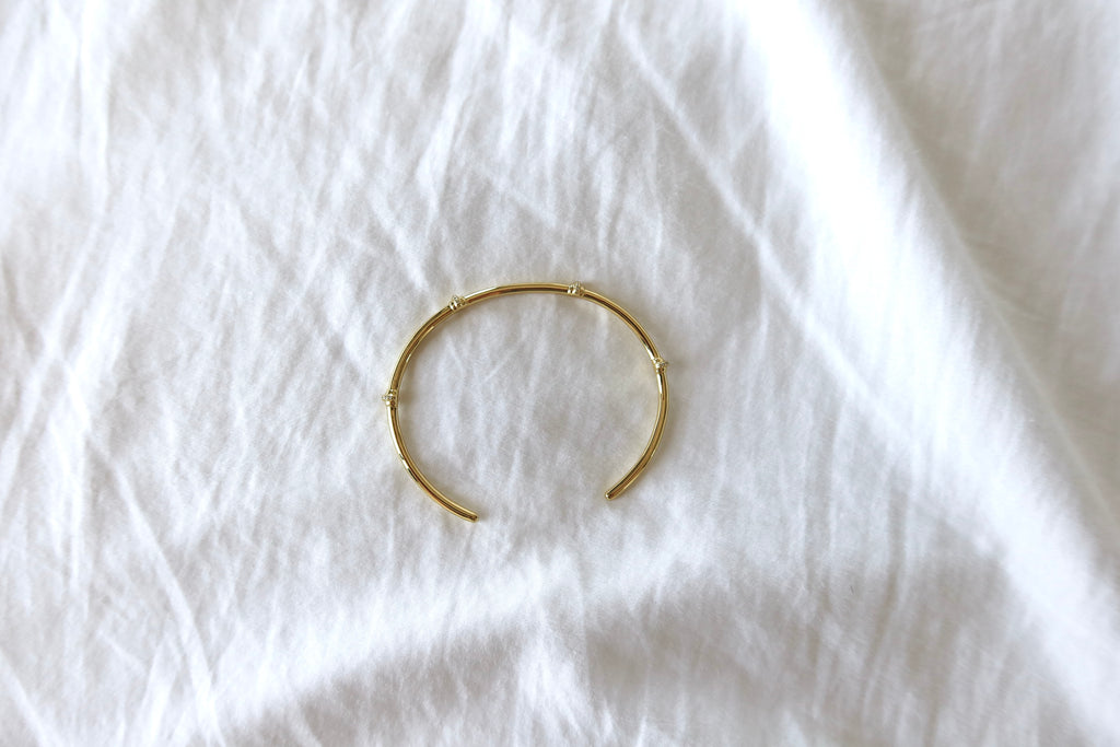Luna Bangle - Gold Vermeil