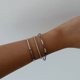Pia Tennis Bracelet - Silver