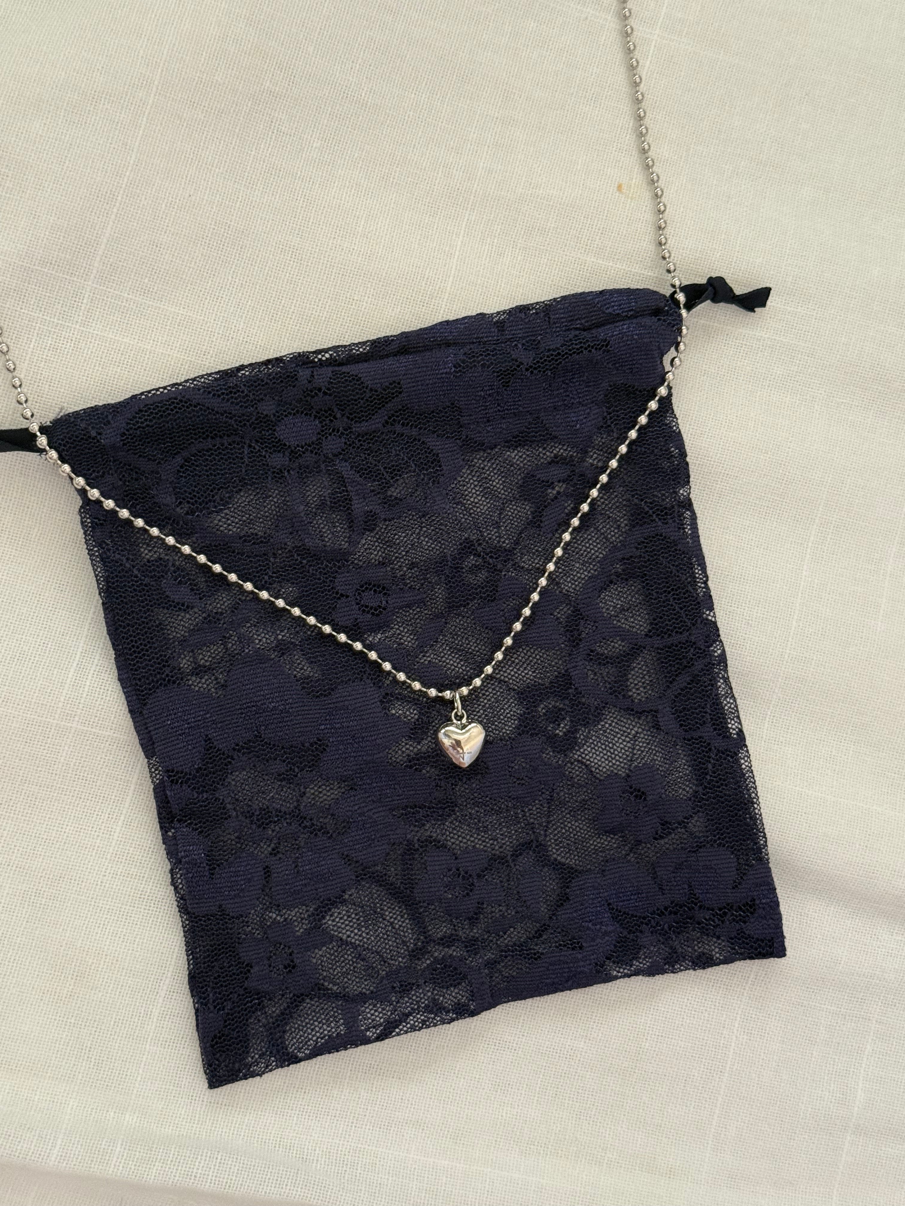 Heart Pendant - Silver