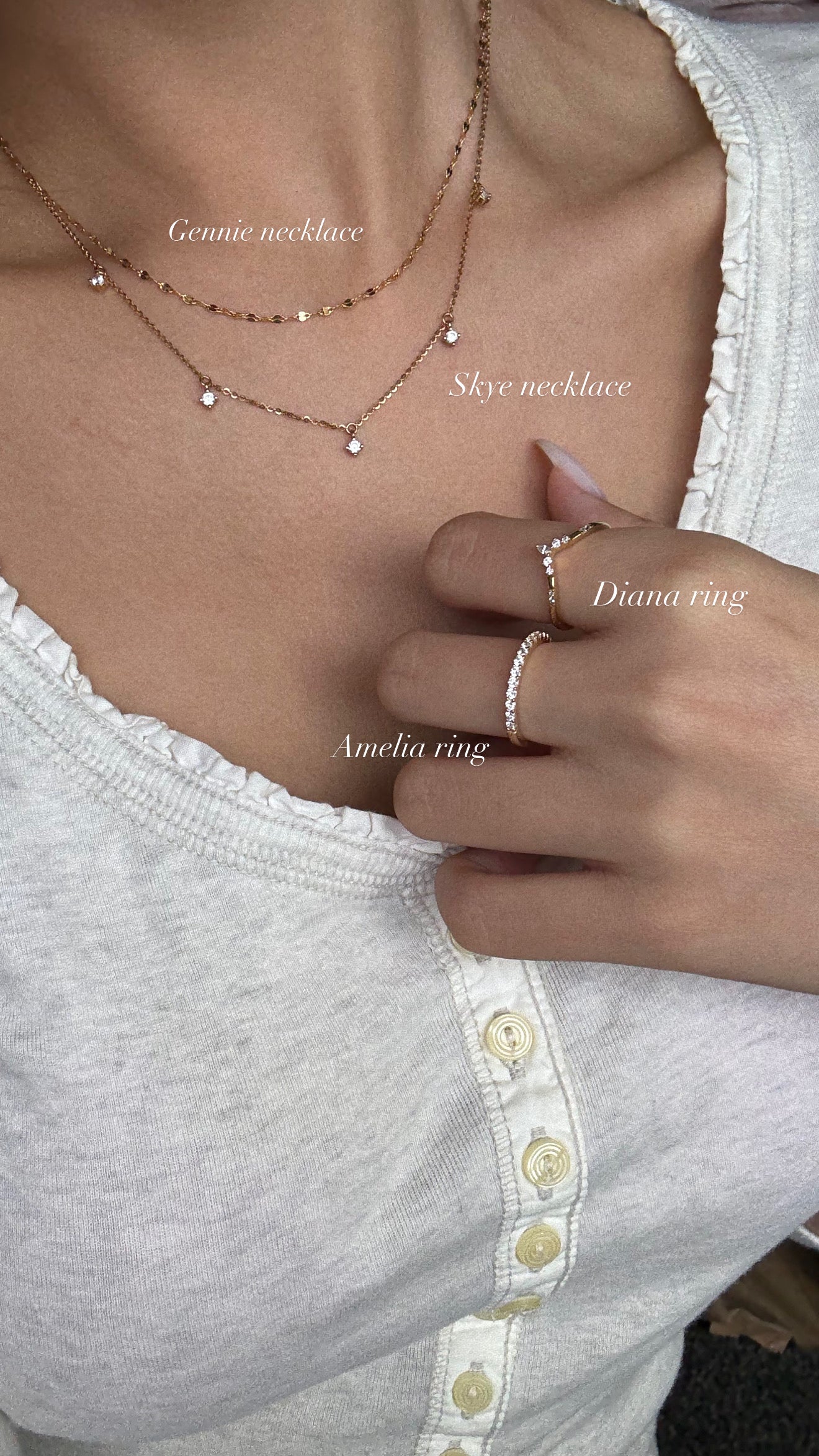 Gennie Necklace - Gold Vermeil