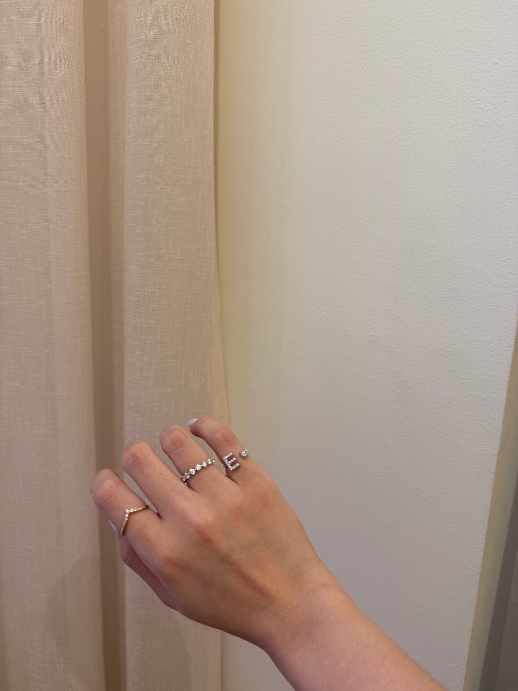 Eva Inital Ring - Silver