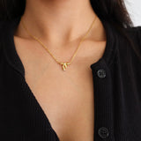 Bow Necklace -Gold Vermeil