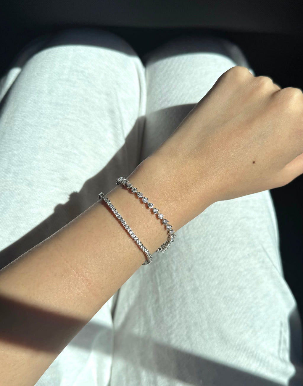 Pia Tennis Bracelet - Silver