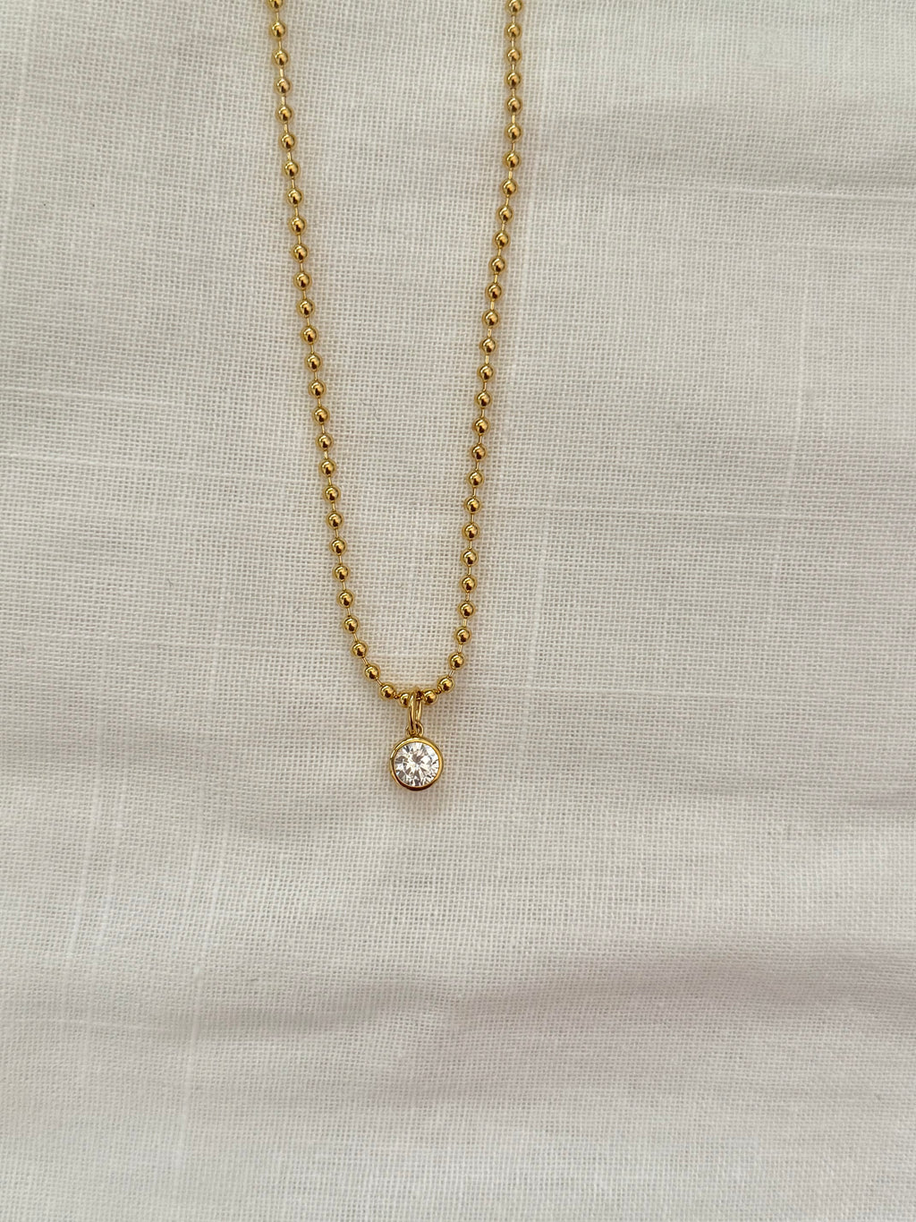 Amber Pendant - Gold Vermeil