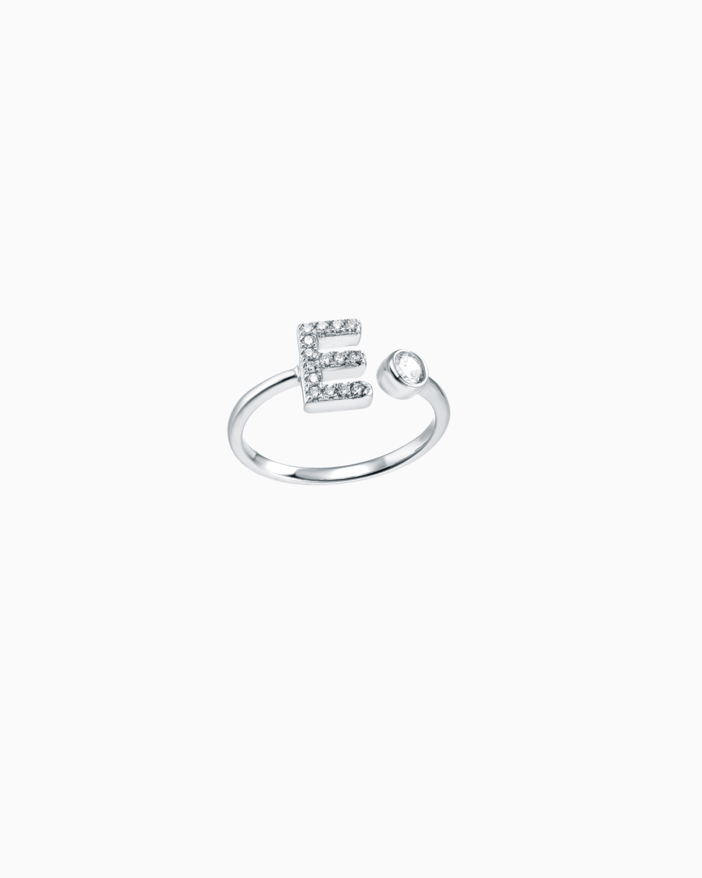Eva Inital Ring - Silver