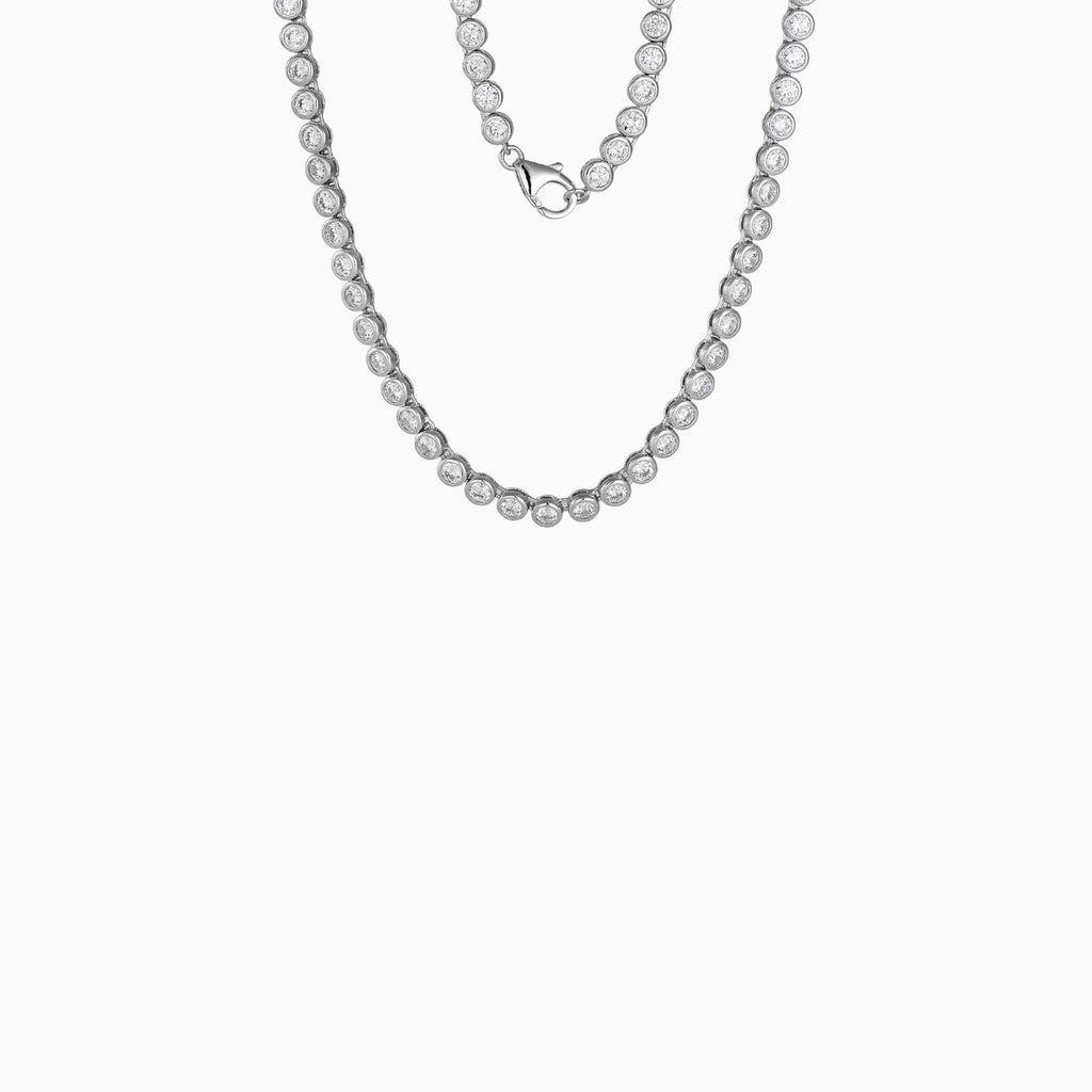 Alya Tennis necklace - Silver