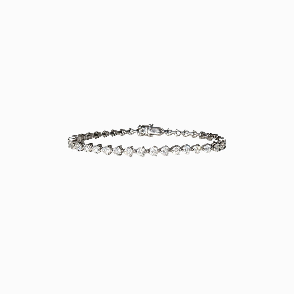 Scarlet Tennis Bracelet - 18k white gold