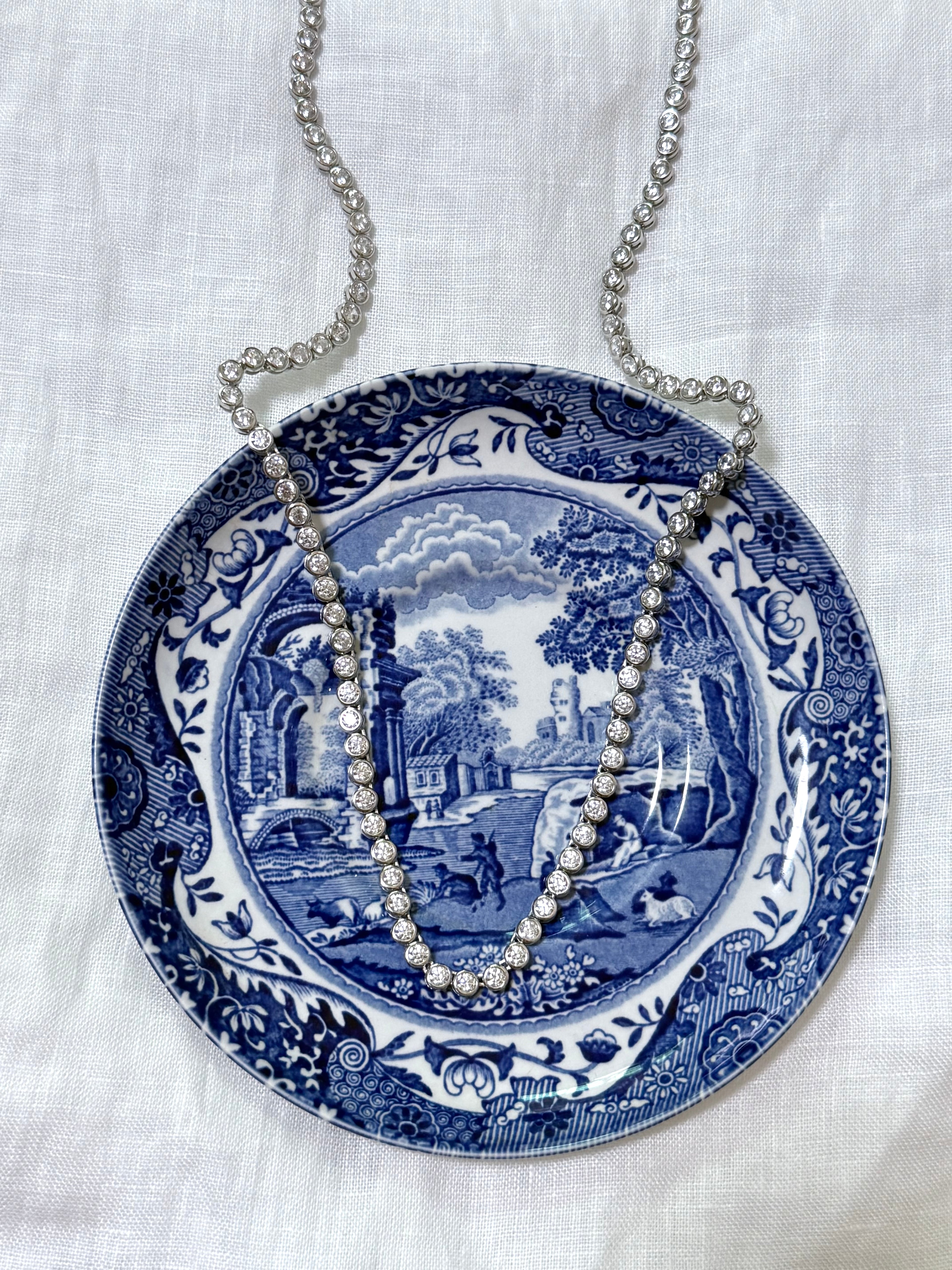 Alya Tennis necklace - Silver