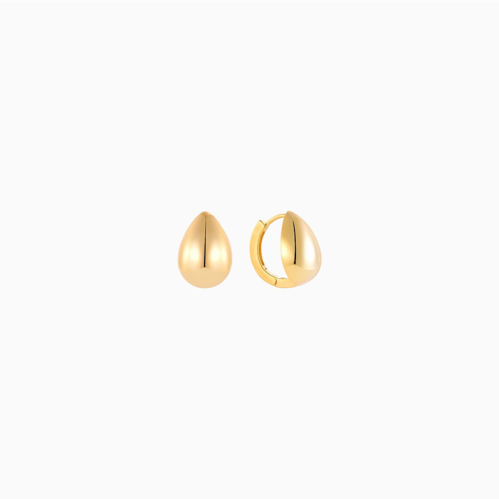 Chloe Teardrop Hoops - Gold Vermeil