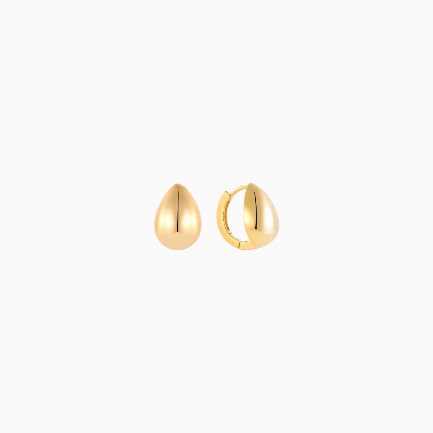 Chloe Teardrop Hoops - Gold Vermeil