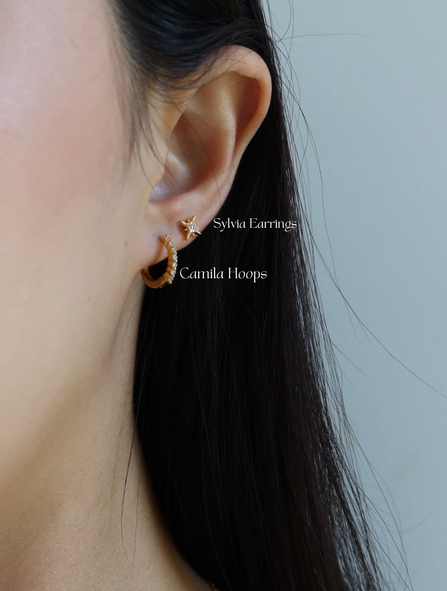 Sylvia Earrings - Gold Plated