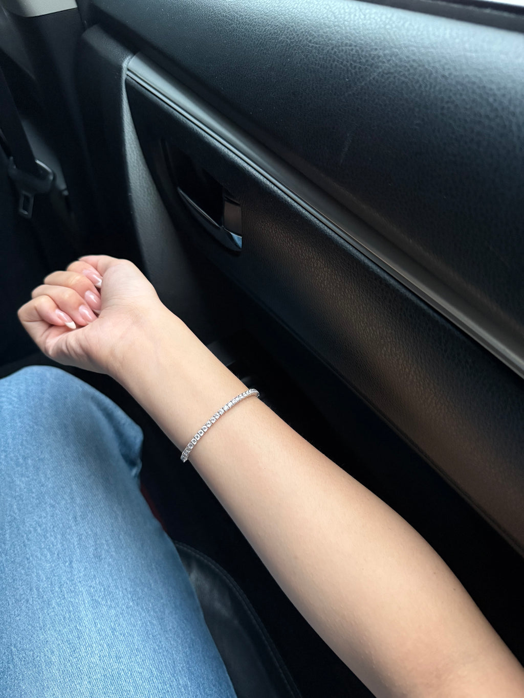 Kia Tennis Bracelet - Silver