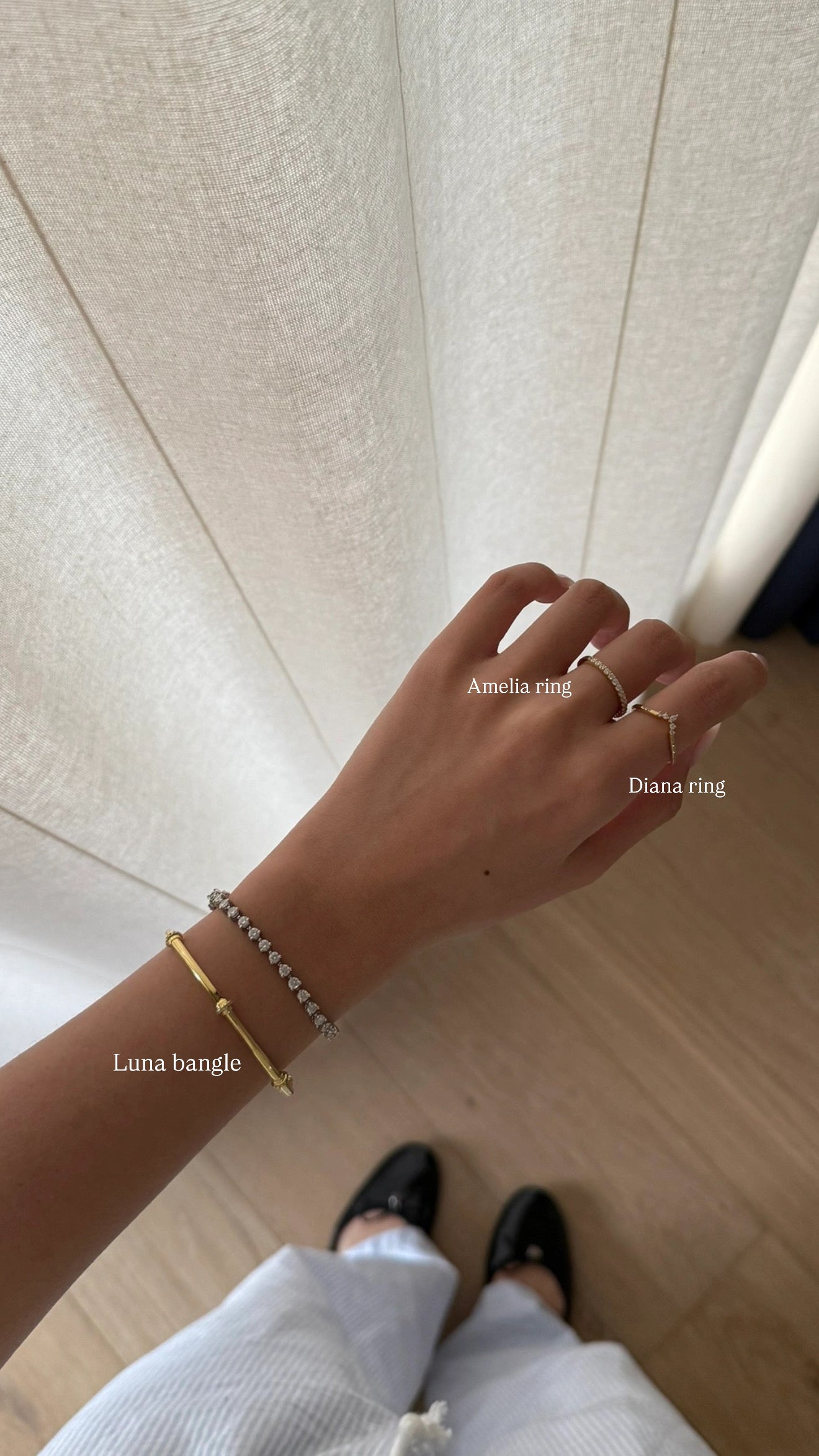 Luna Bangle - Gold Vermeil