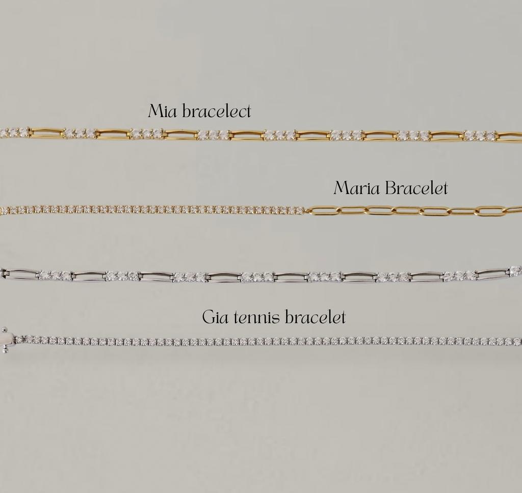 Pia Tennis Bracelet - Silver