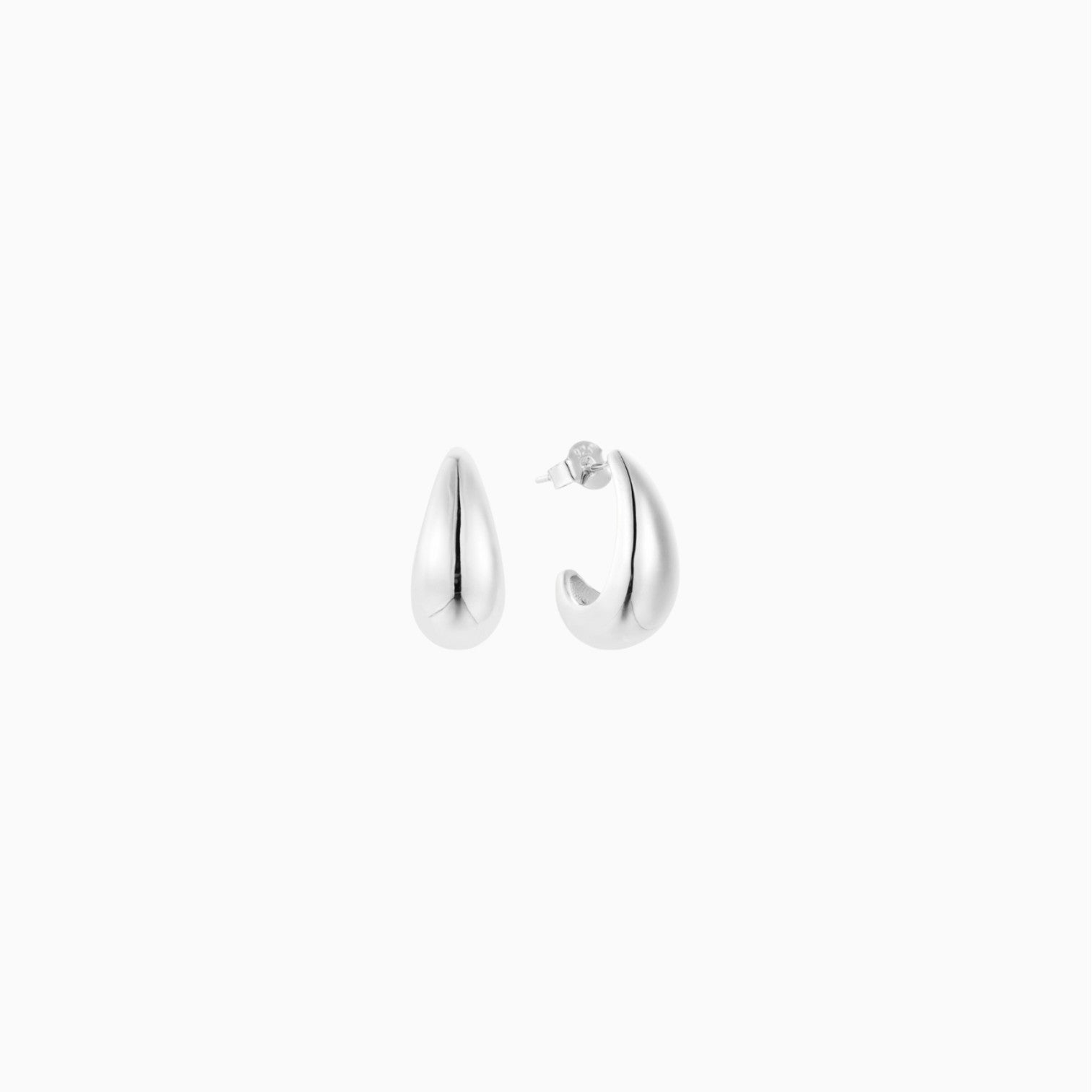 Isabella Teardrop Earrings - Silver