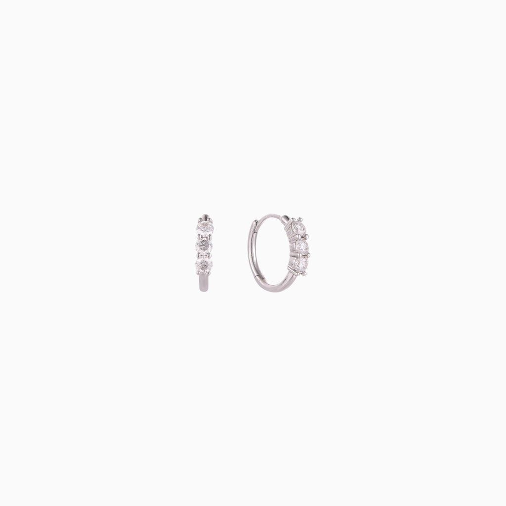 Lily Hoops - Silver