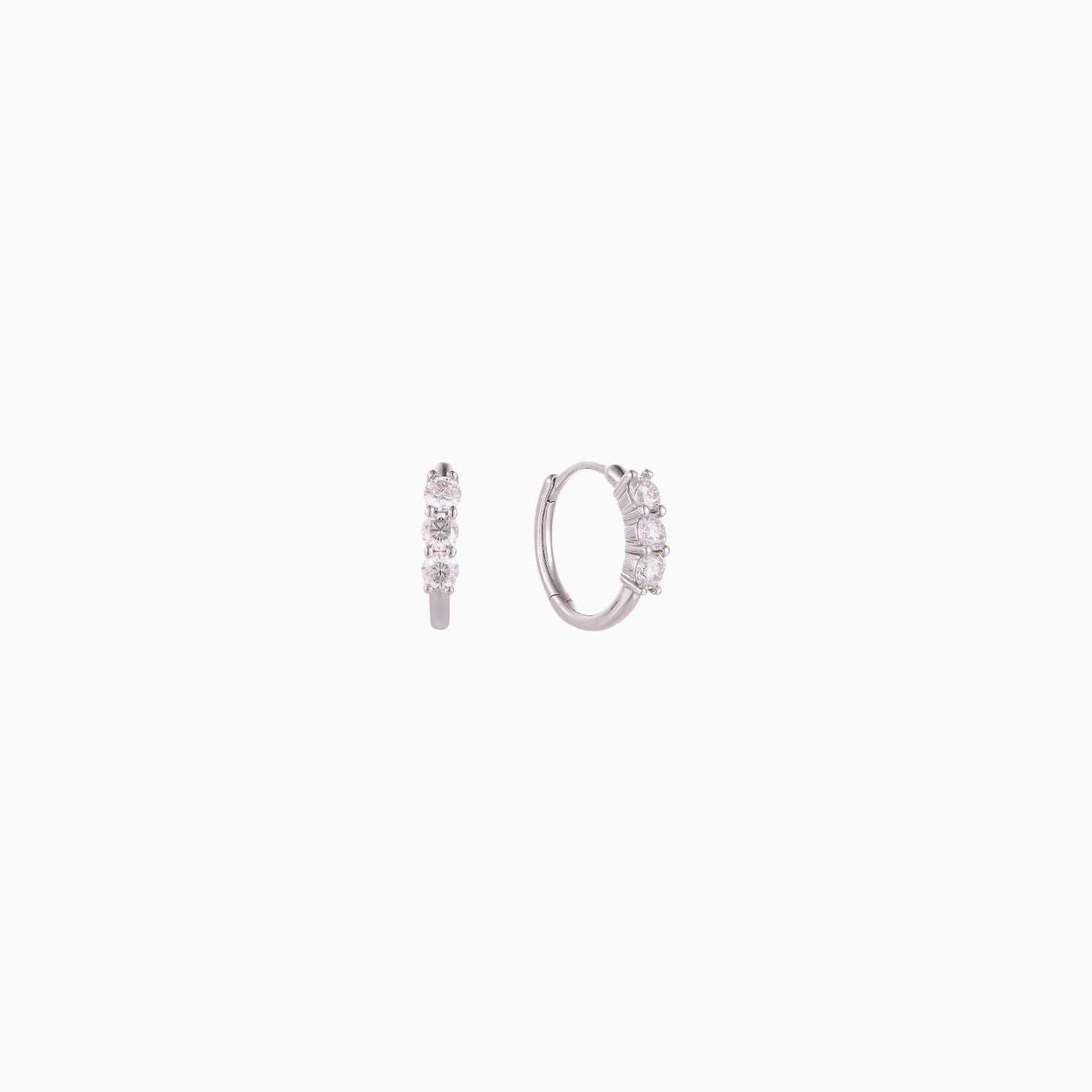 Lily Hoops - Silver