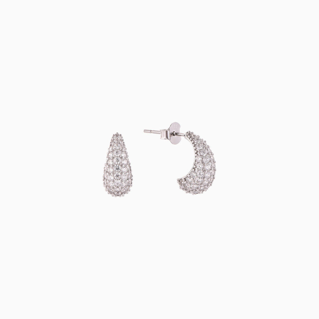 Emma Teardrop Earrings - Silver