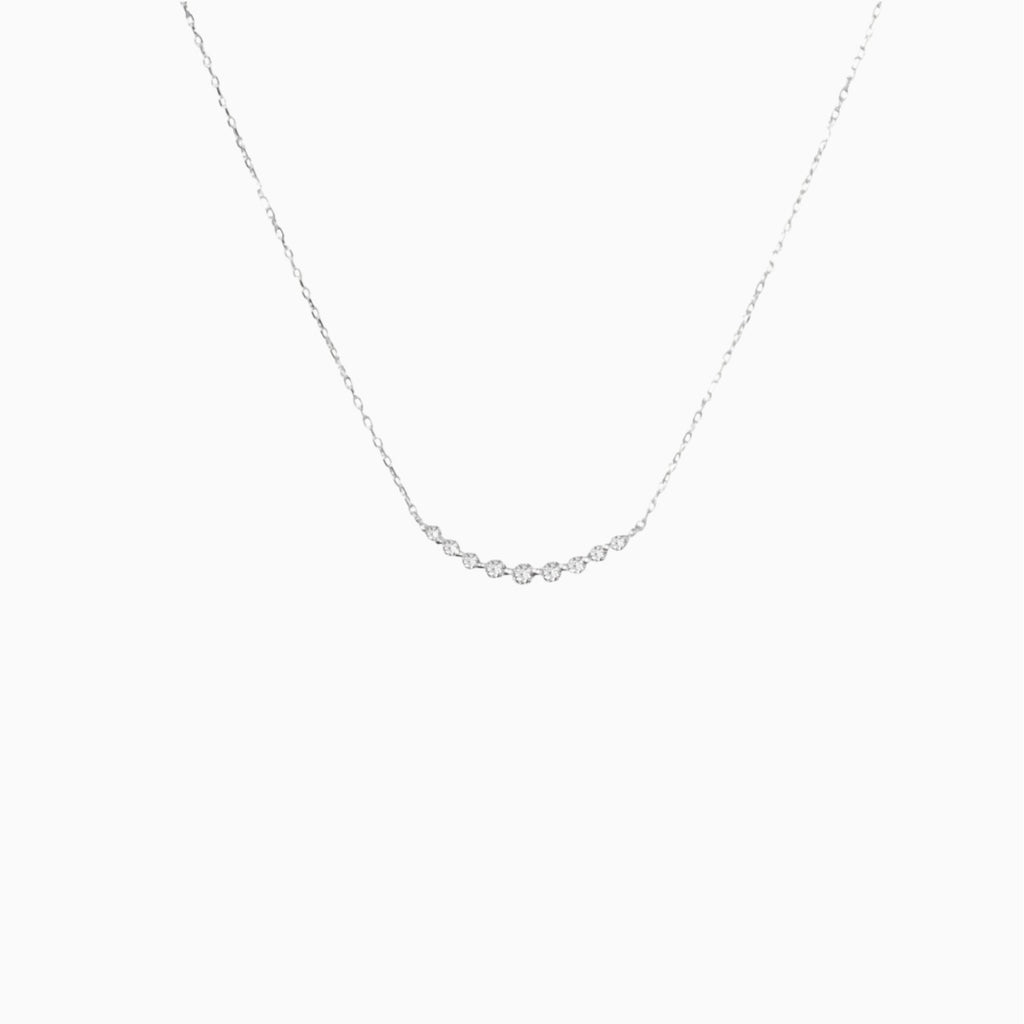 Sourire Necklace - 18k White Gold
