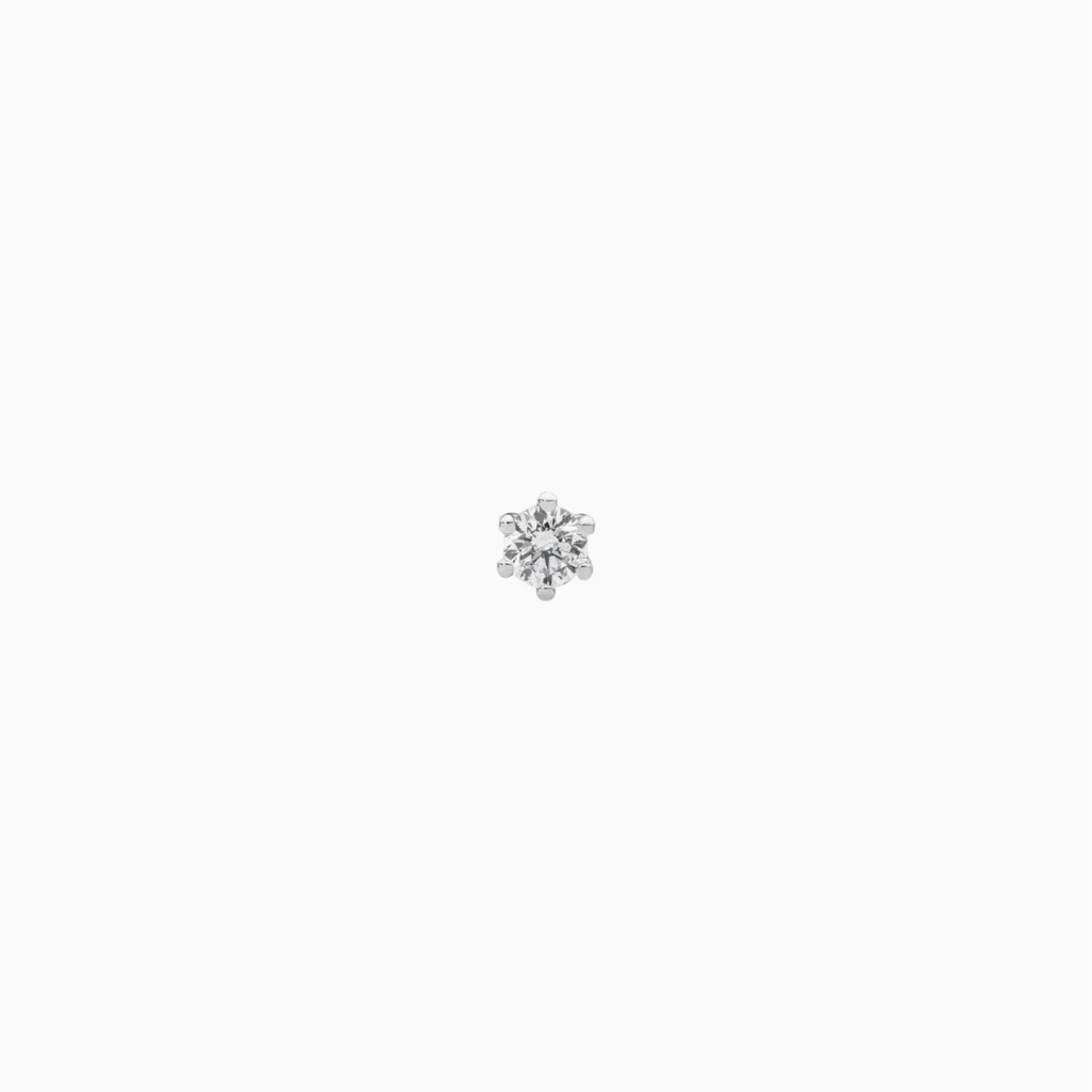 Stella Stud - 18k White Gold