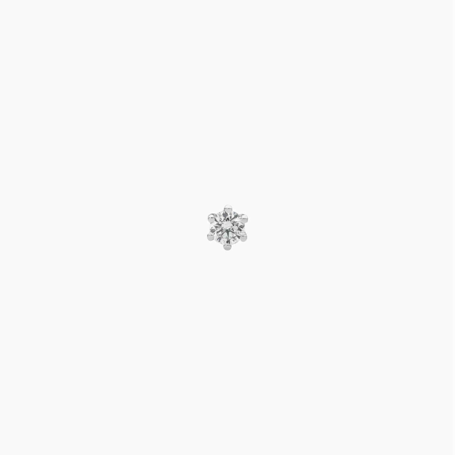 Stella Stud - 18k White Gold