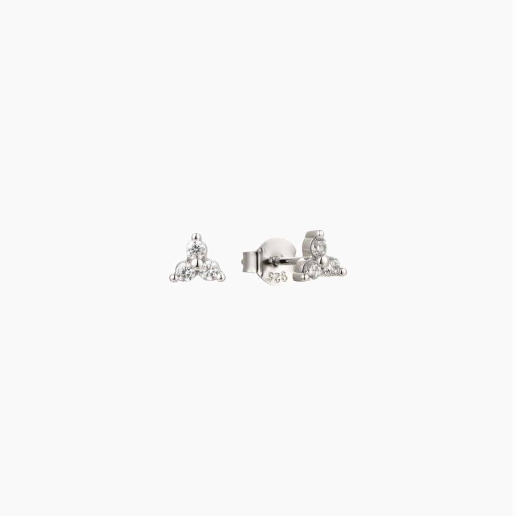Trio Earrings- Silver