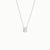 Eva Mini Initial Necklace - Silver