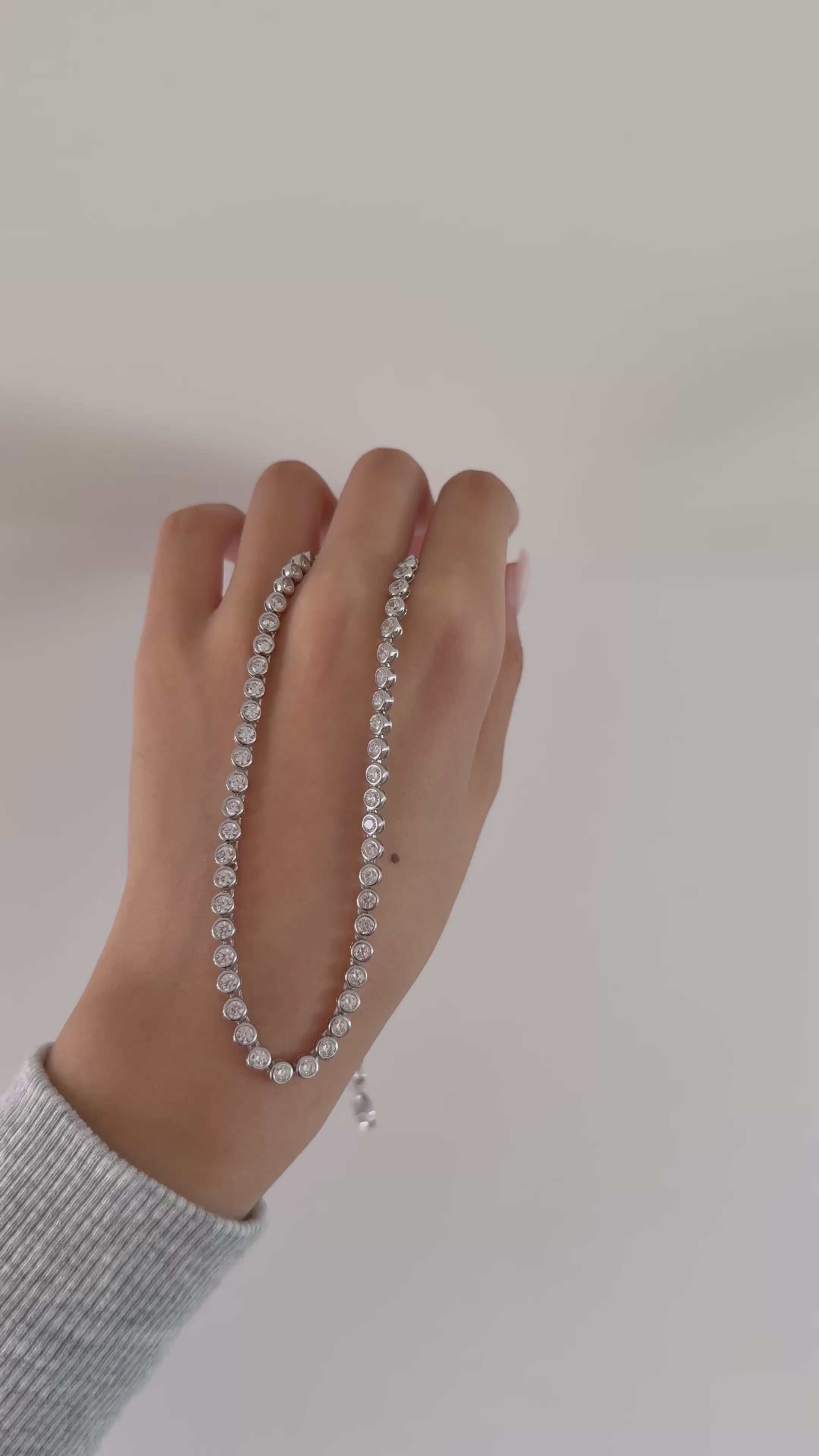 Alya Tennis necklace - Silver